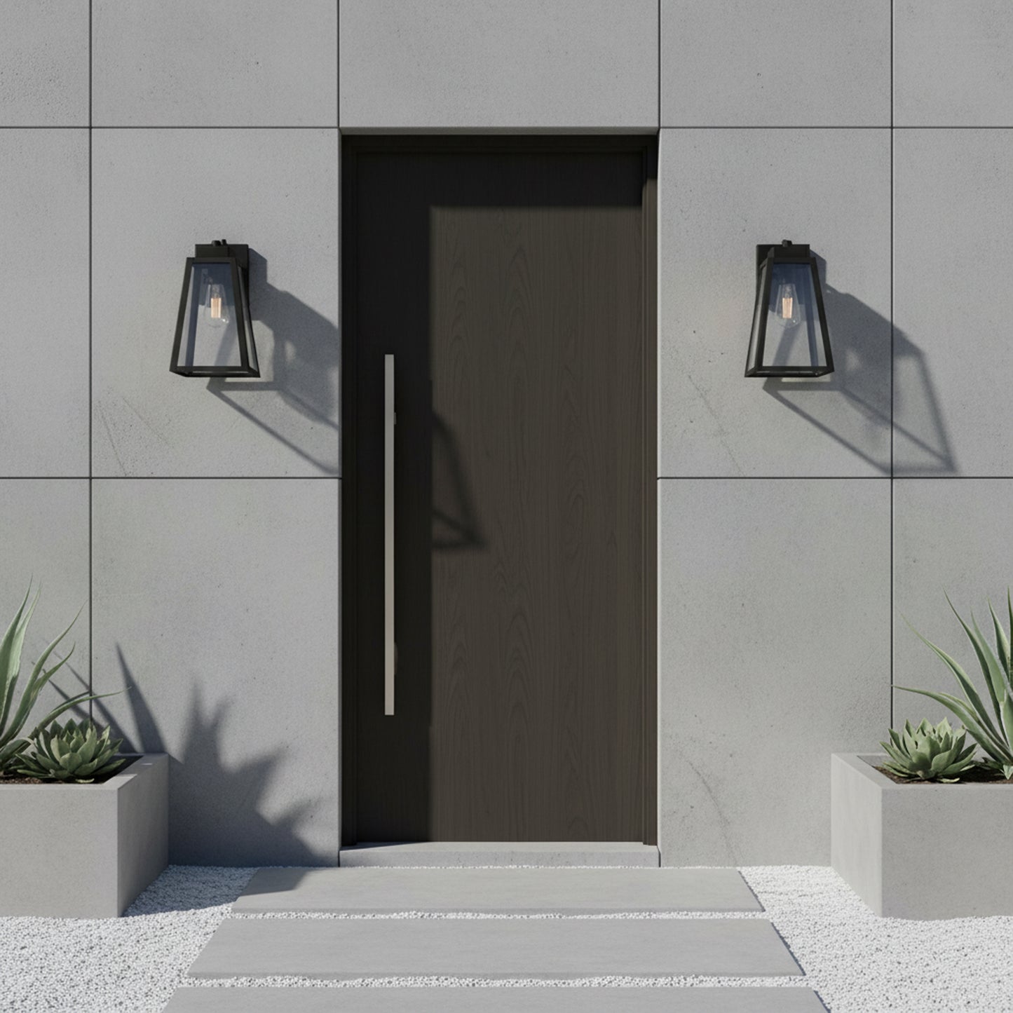 ZA6914-TB-PC - Sorano 1 Light 13.88" High Outdoor Wall Lantern - Textured Black