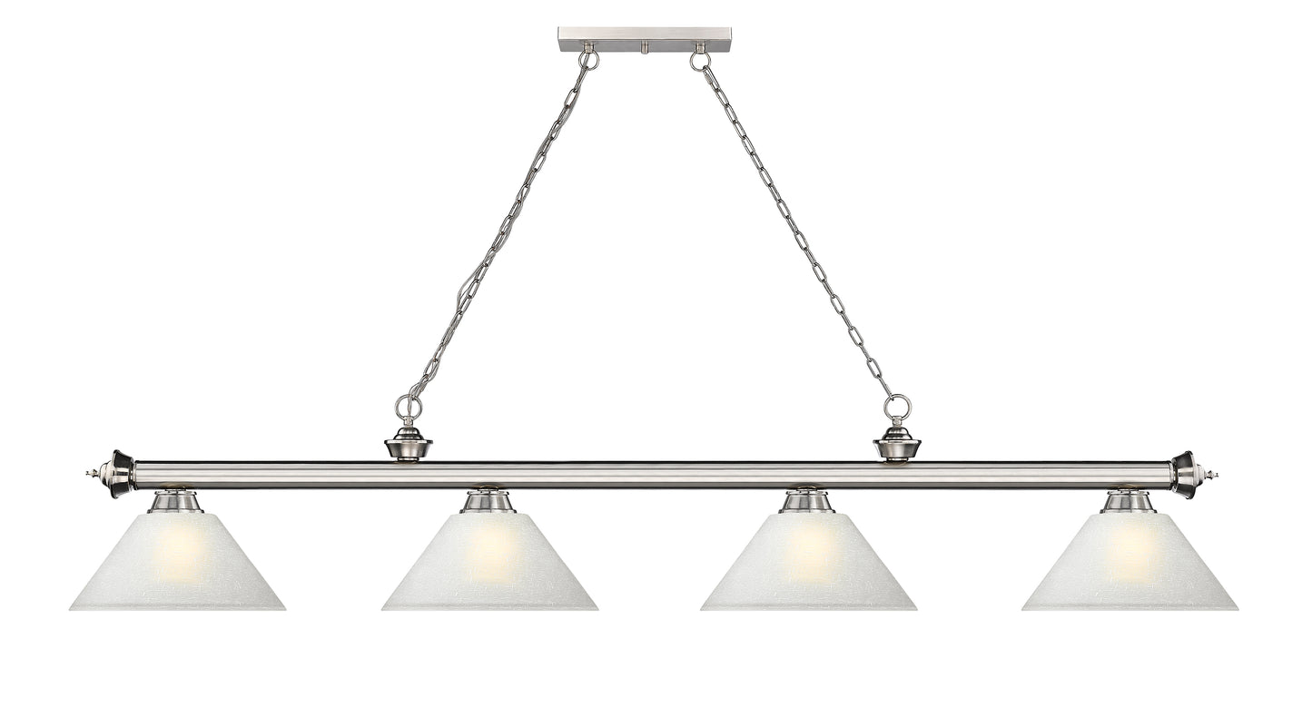 2306-4BN-AWL14 - Cordon 4 Light 81" Billiard - Brushed Nickel