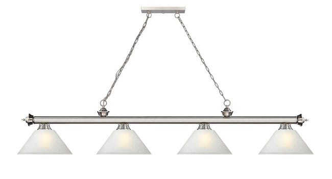 2306-4BN-AWL14 - Cordon 4 Light 81" Billiard - Brushed Nickel