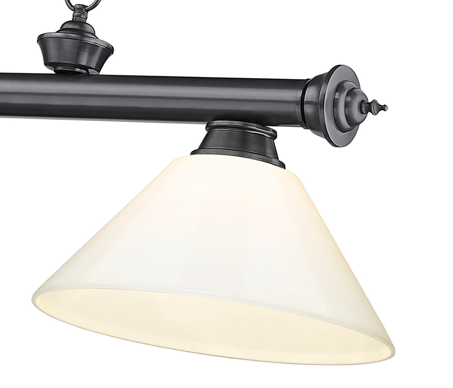 2306-3BP-PWH - Cordon 3 Light 57" Billiard - Bronze Plate