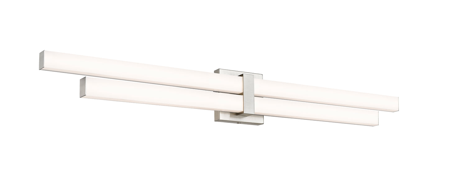 1008-40W-BN-LED - Zane 2 Light 40" Vanity - Brushed Nickel