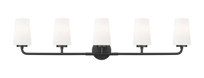 7005-5V-MB - Montford 5 Light 40" Vanity - Matte Black