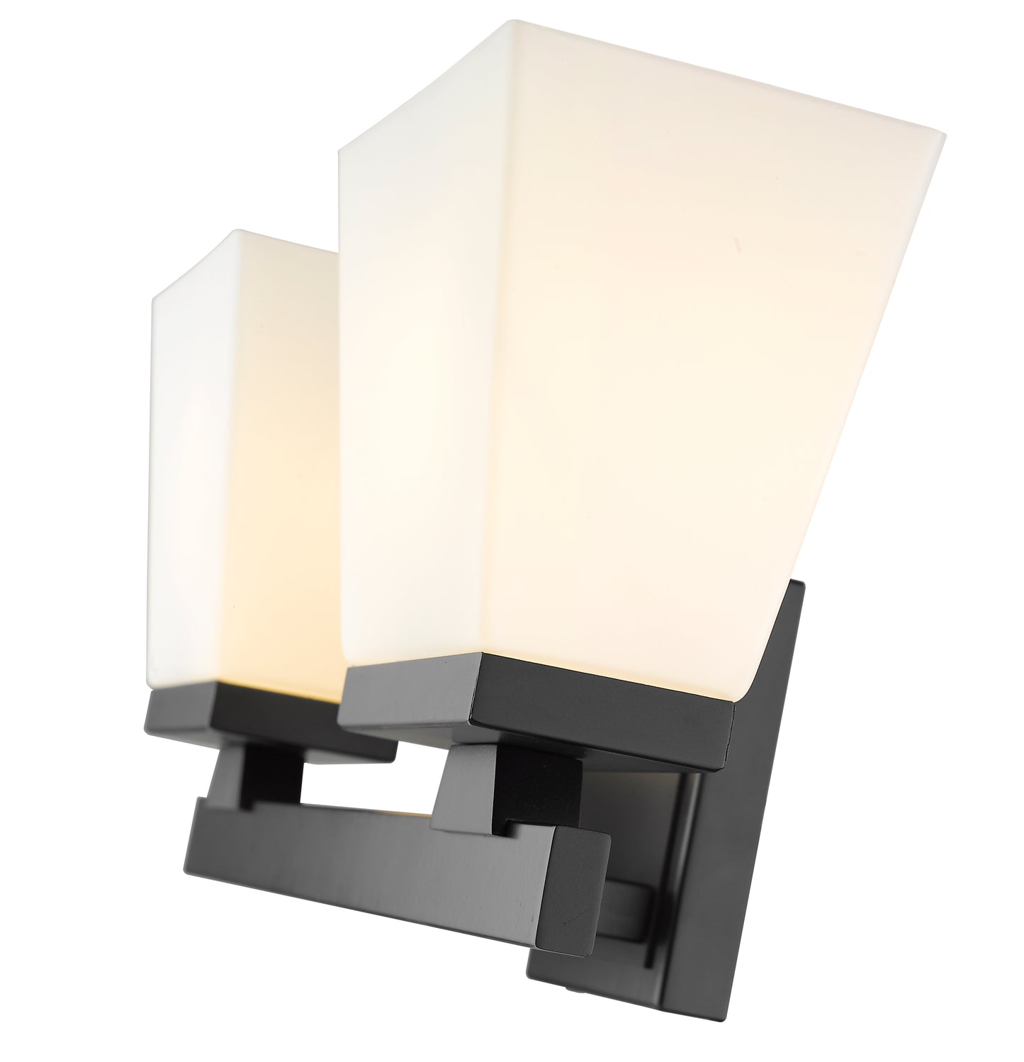 1937-2V-MB - Astor 2 Light 16" Vanity - Matte Black