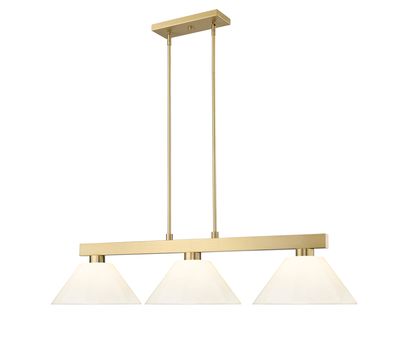 152MGLD-PWH - Cobalt 3 Light 50" Billiard - Modern Gold