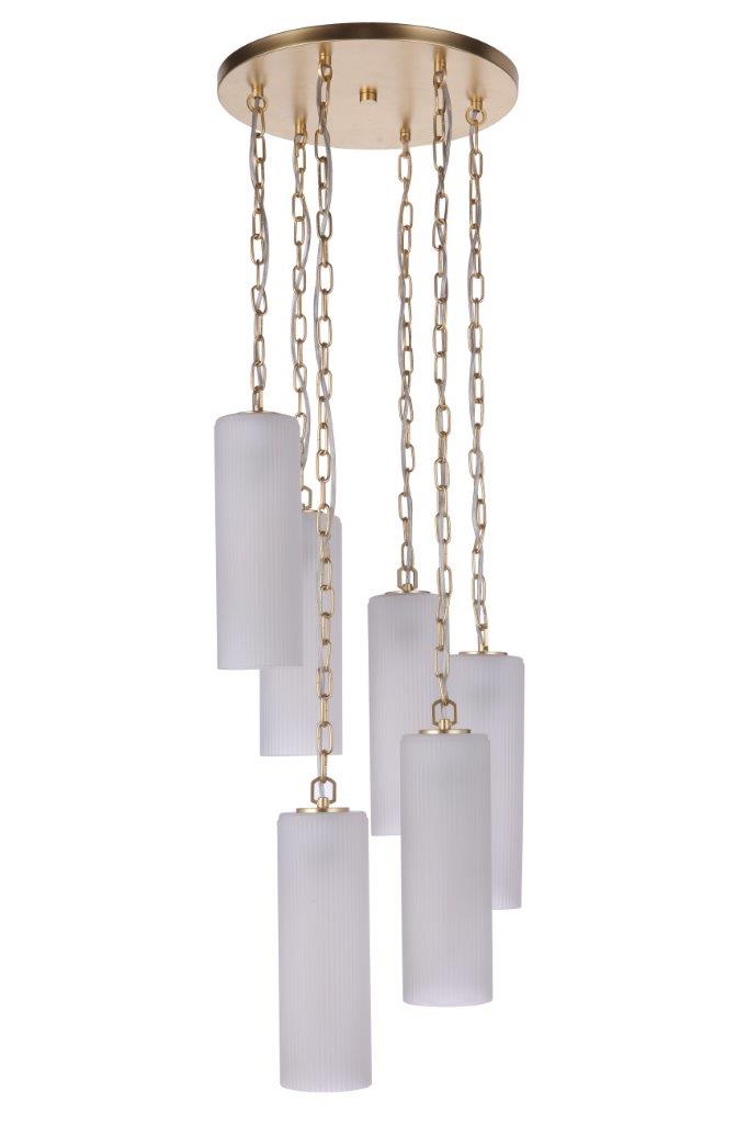 57996-SNG - Myos 6 Light 15" Wide Pendant - Sunset Gold