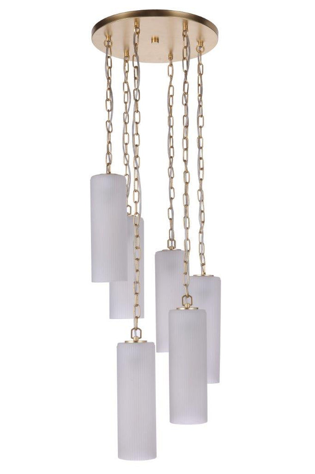 57996-SNG - Myos 6 Light 15" Wide Pendant - Sunset Gold