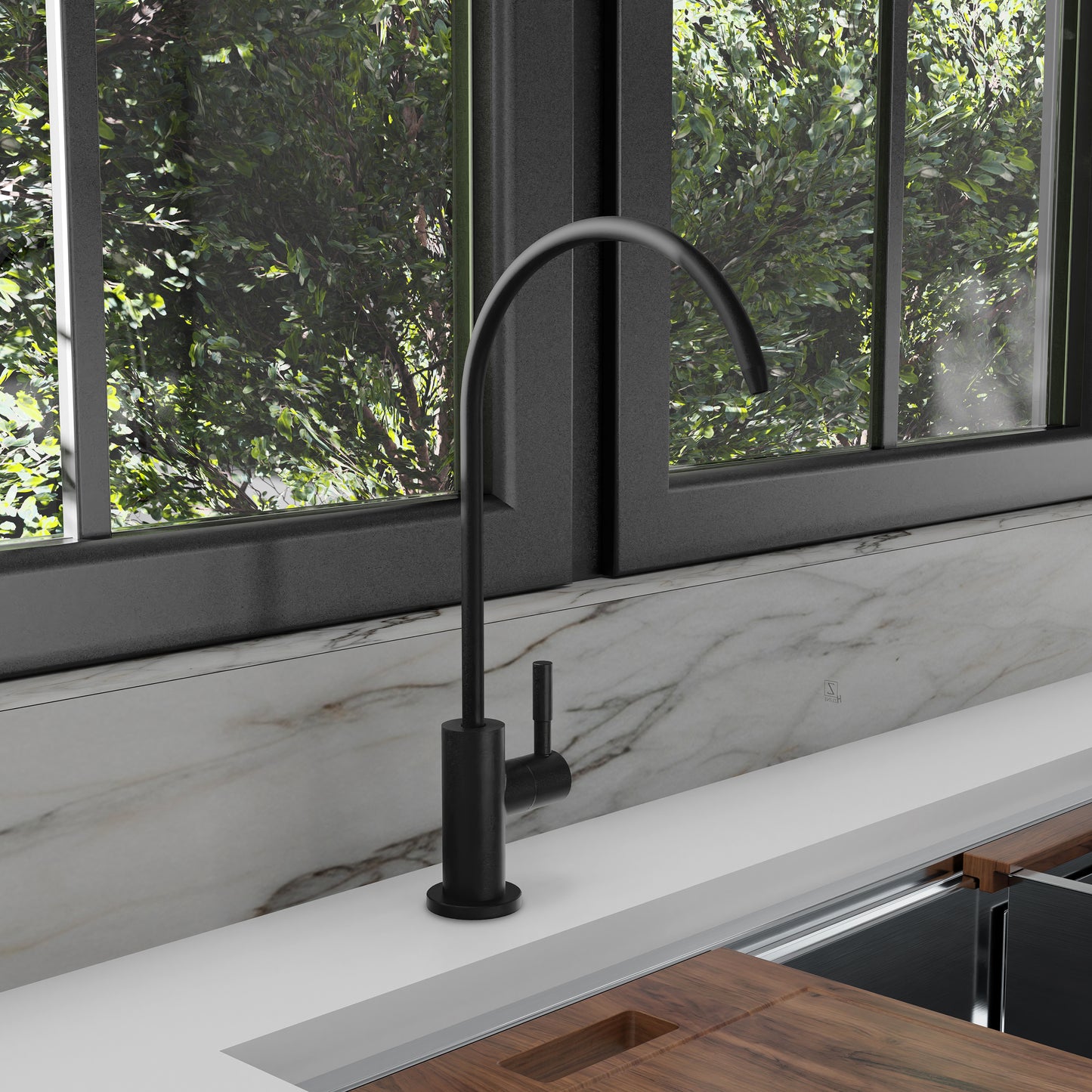 RBCN1-FBV-MB - Rubicon Single Handle Drink Faucet in Champagne Bronze