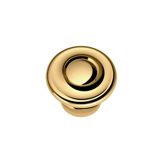 4491003 - 1 1/4" Centers - Dominion Knob - Polished Brass