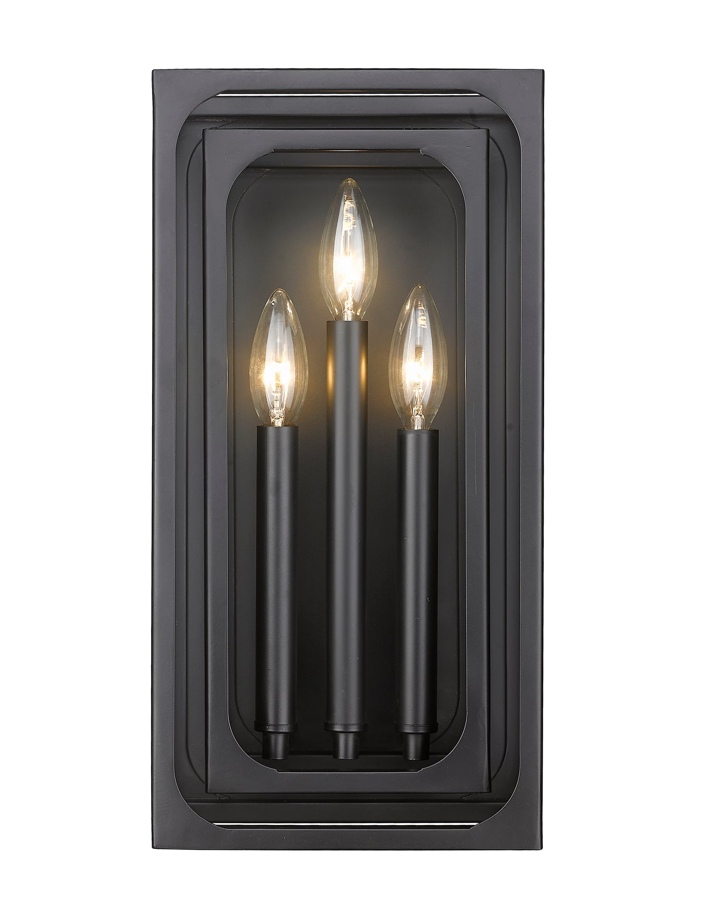 3038-3S-MB - Easton 3 Light Wall 16" Sconce - Matte Black