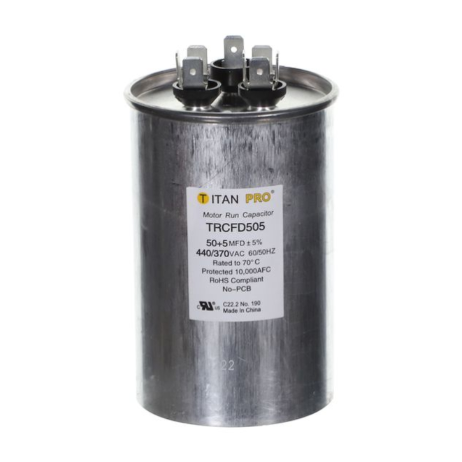 TRCFD505 - TITAN PRO CAPACITOR 50+5 MFD 440/370V ROUND