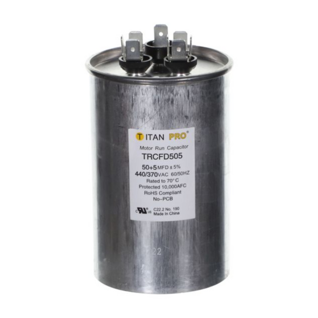 TRCFD505 - TITAN PRO CAPACITOR 50+5 MFD 440/370V ROUND
