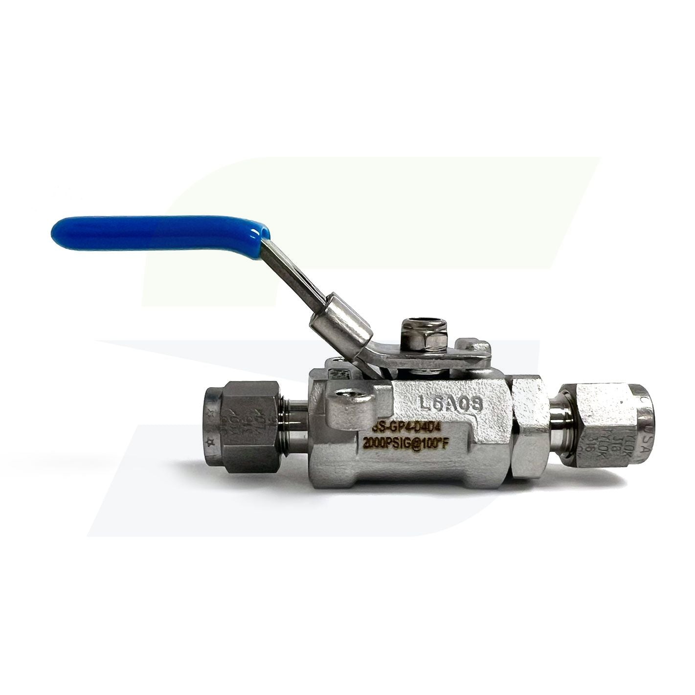 SS-GP4-D4D4 - Stainless GP Ball Valve 1/4" CBC Tube x 1/4" CBC Tube