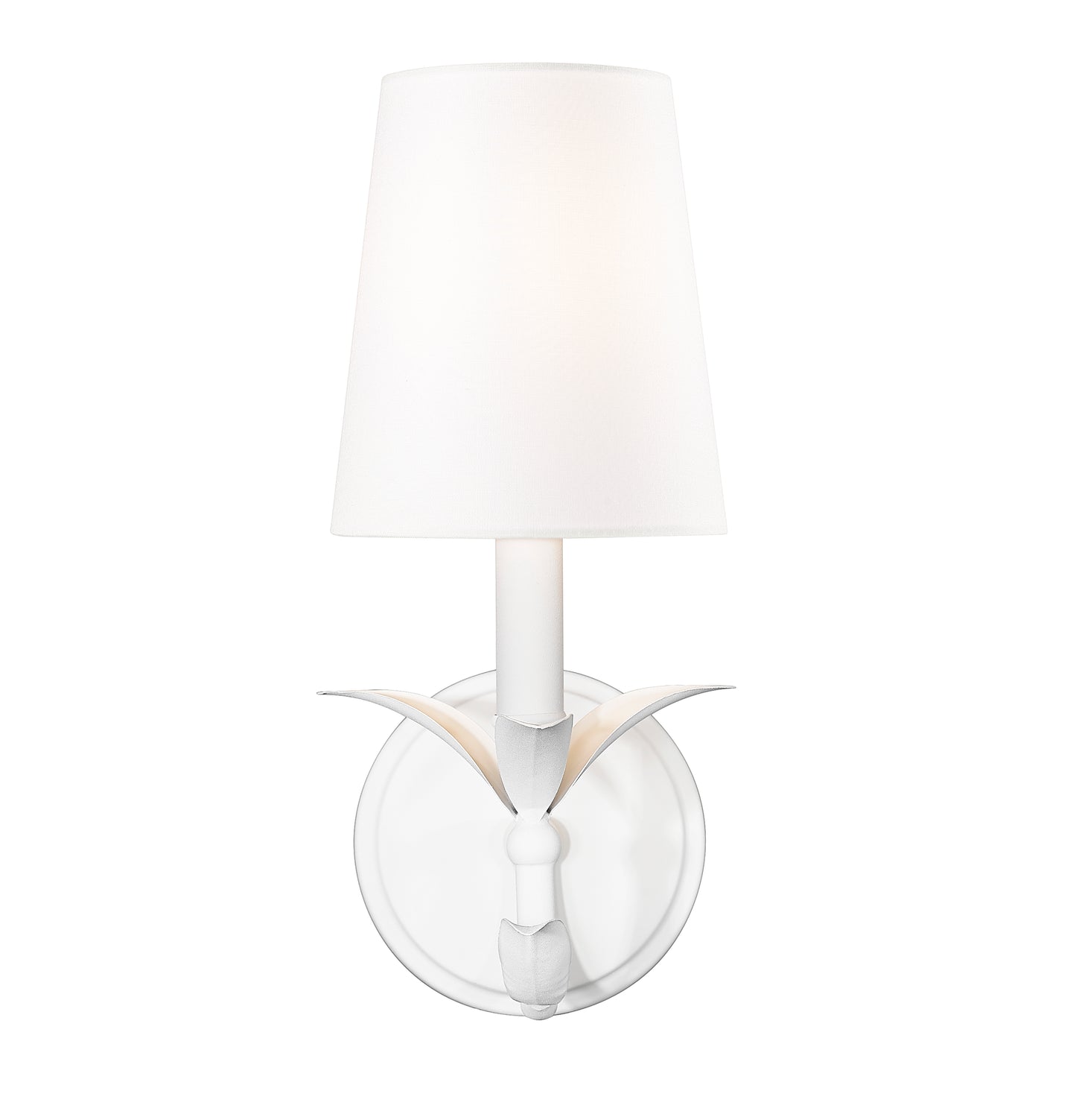 830-1S-TXWH - Aslin 1 Light Wall 12" Sconce - Textured White