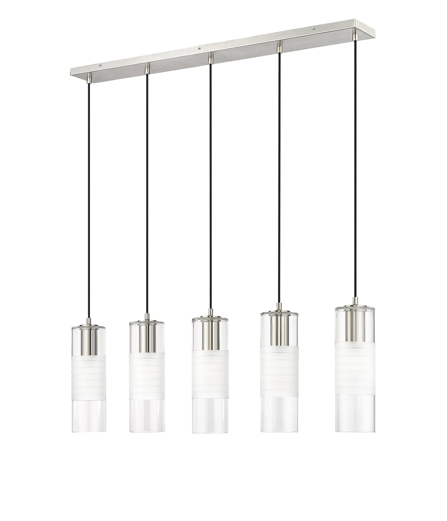 824P-5L-BN - Alton 5 Light Linear 42" Chandelier - Brushed Nickel