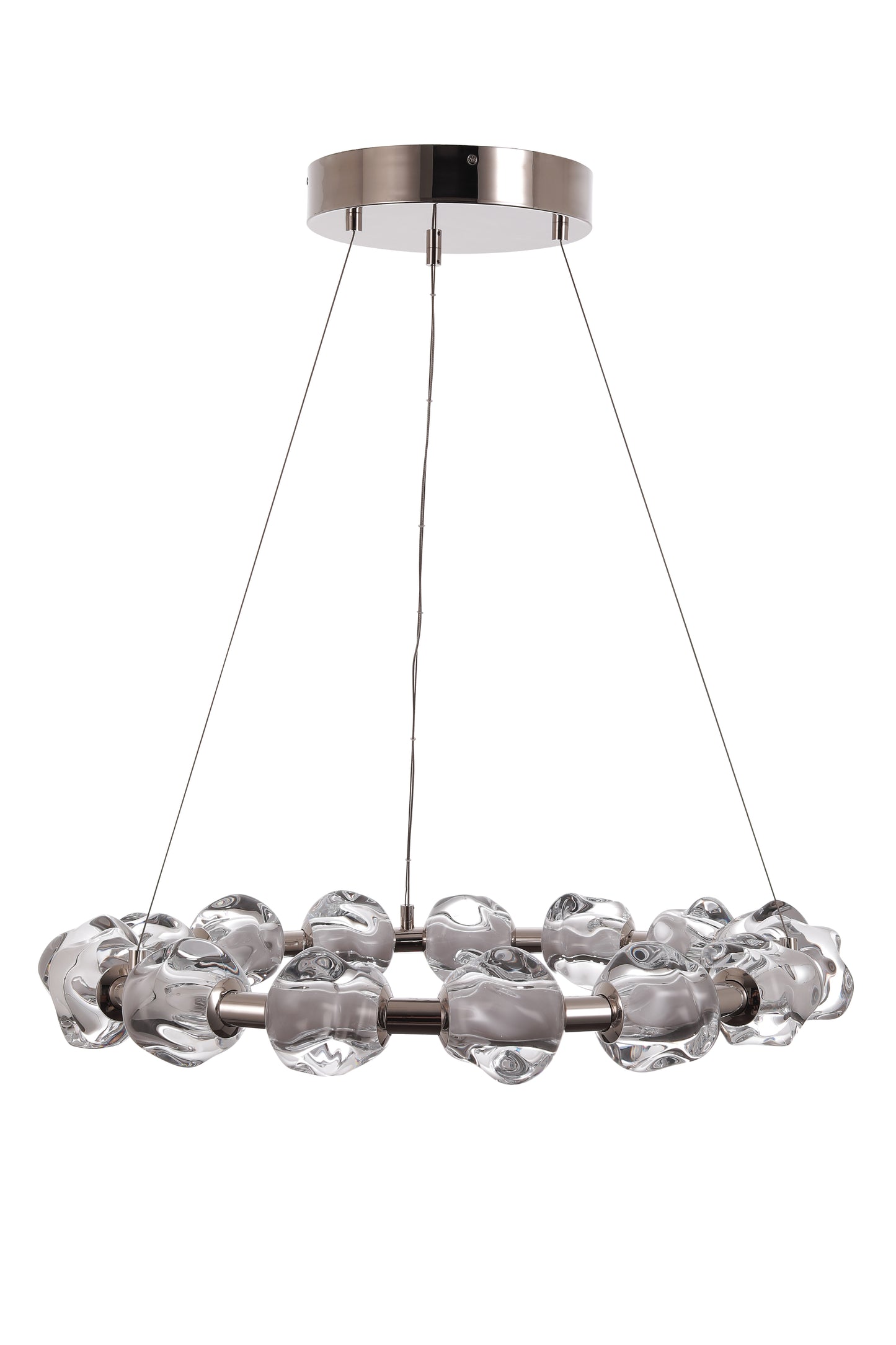 59415-PLN-LED - Jackie 15 Light 30" Wide Chandelier - Polished Nickel