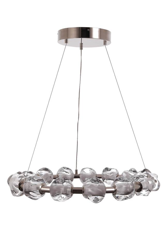 59415-PLN-LED - Jackie 15 Light 30" Wide Chandelier - Polished Nickel