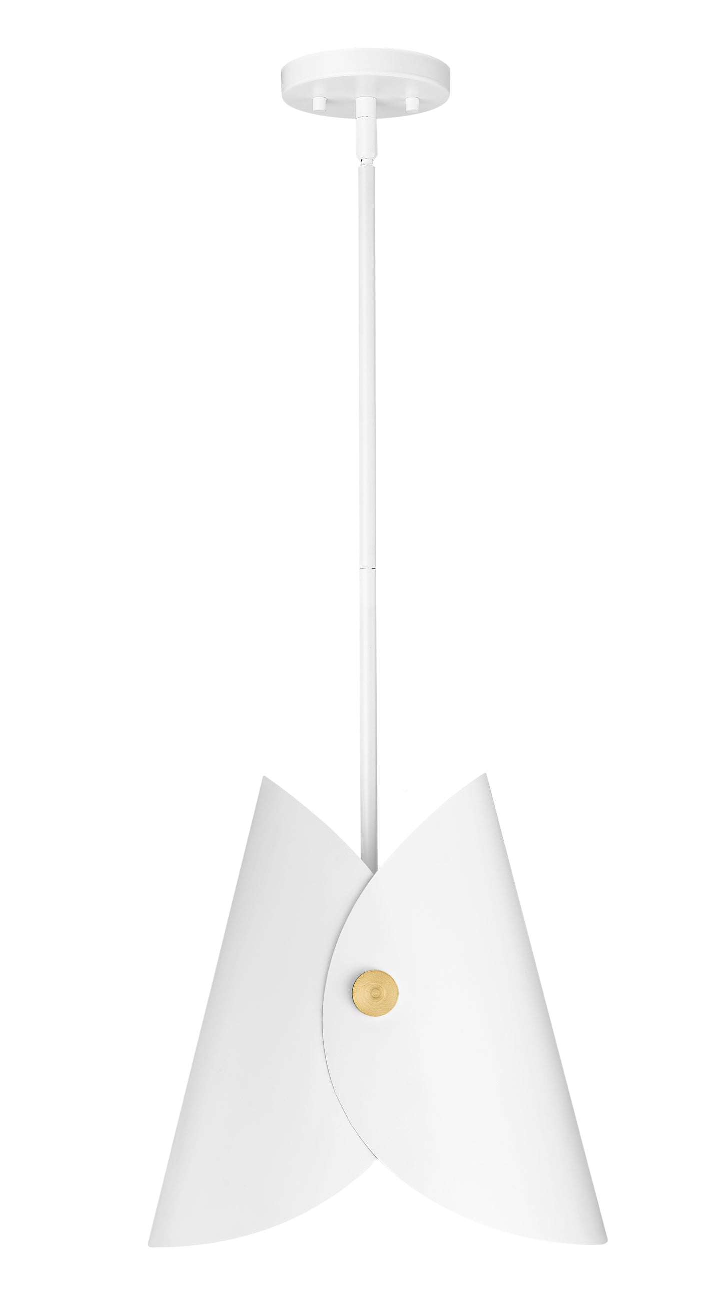 1951P11-MW - Salone 1 Light 10" Pendant - Matte White