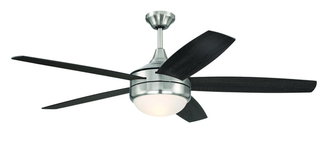 PHZ52BNK5-BNGW - Phaze II 5- Blade 52" 5 Blade Ceiling Fan with Light Kit - Brushed Nickel