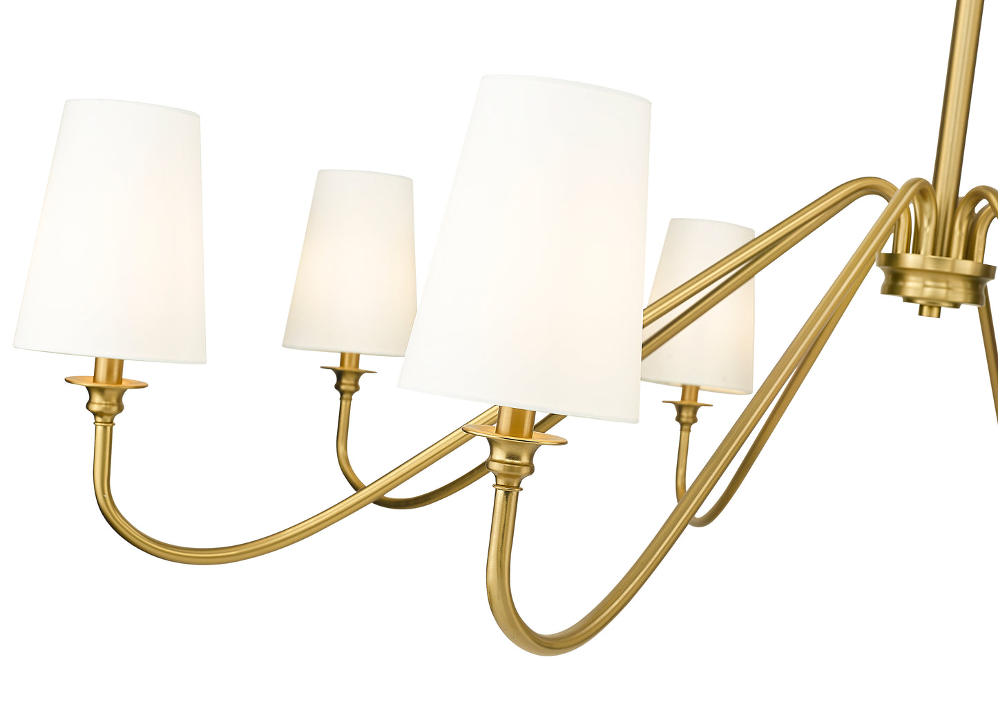 7509-8-60MGLD - Gianna 8 Light 60" Chandelier - Modern Gold