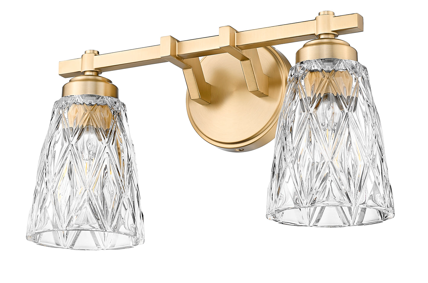 1960-2V-MGLD - Andree 2 Light 16" Vanity - Modern Gold