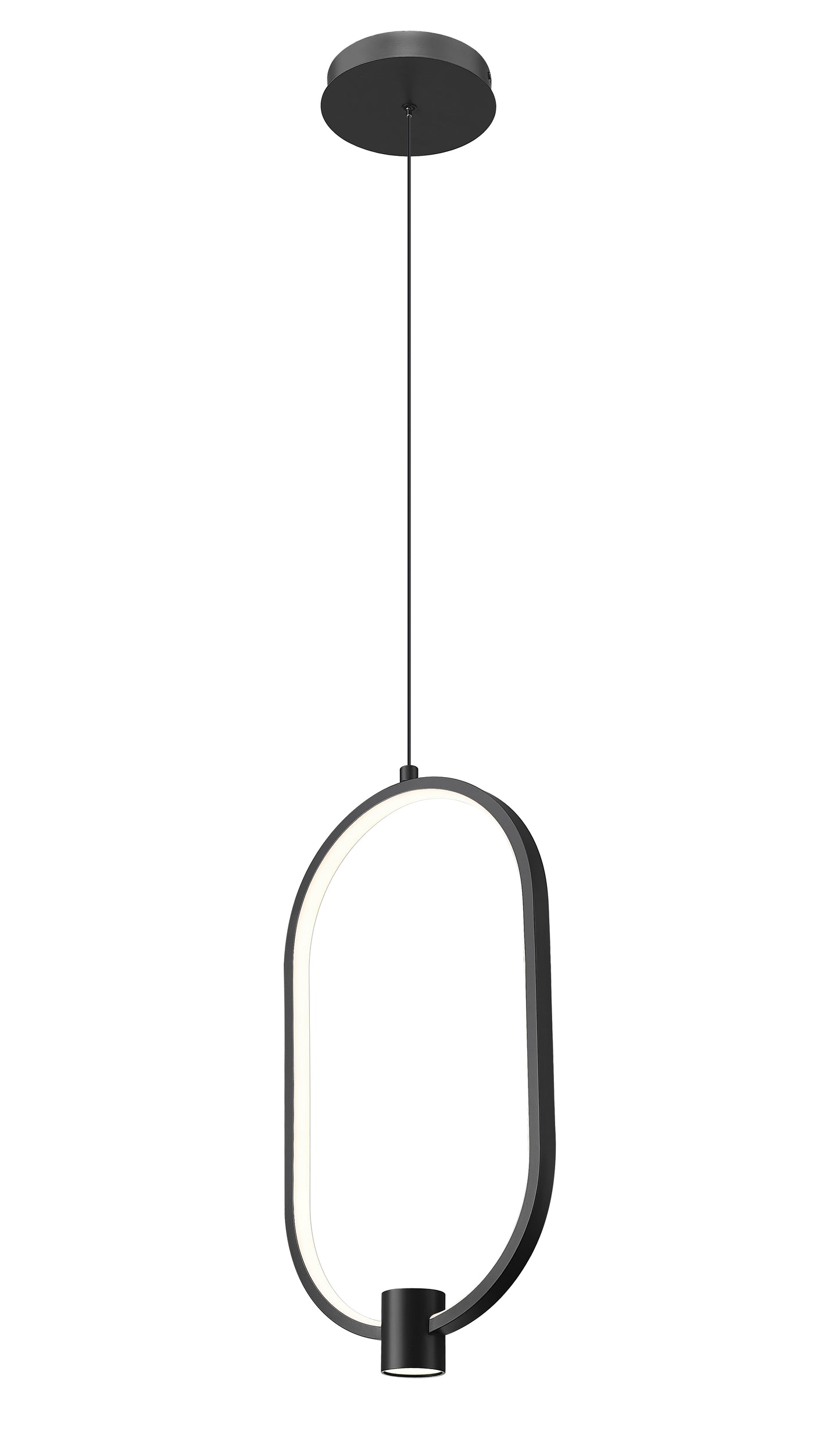 4101-10MB-LED - Saros 1 Light 10" Pendant - Matte Black