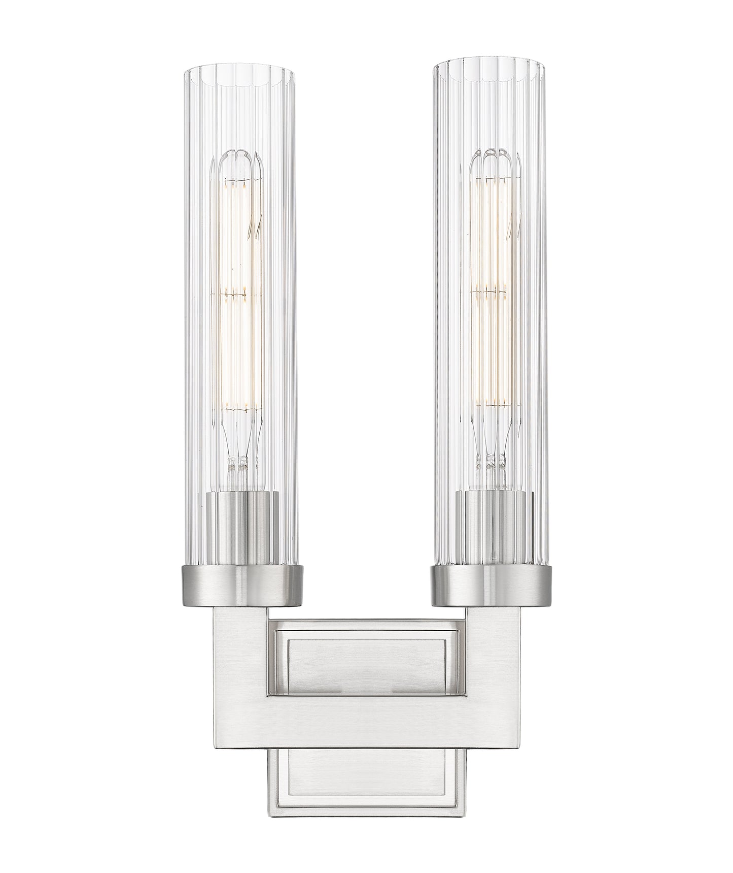 740-2S-BN - Beau 2 Light Wall 17" Sconce - Brushed Nickel