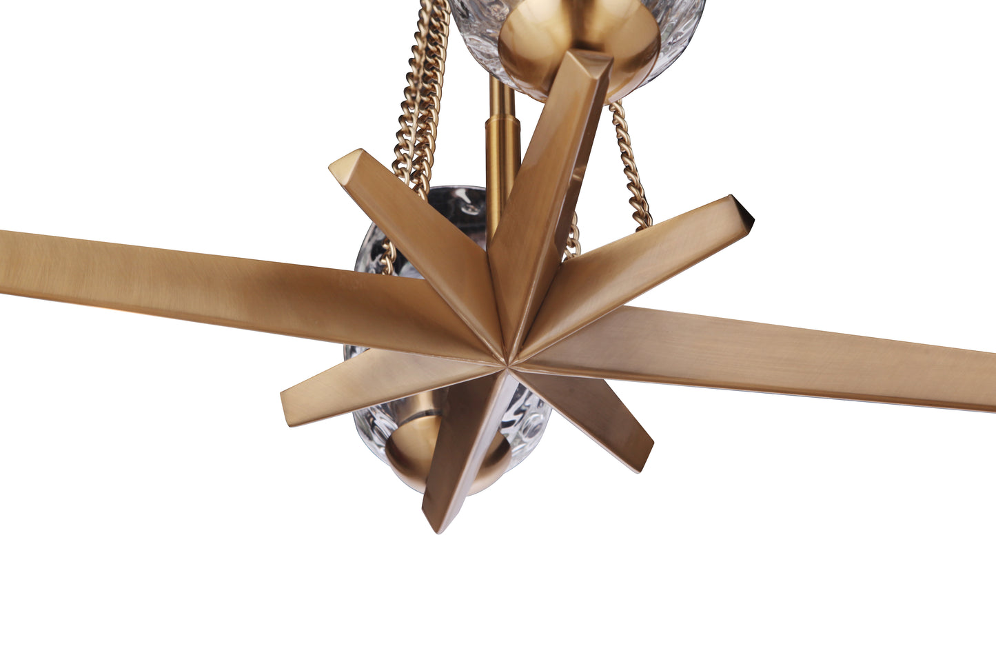 57374-SB - Guiding Star 4 Light 14.38" Wide Chandelier - Satin Brass