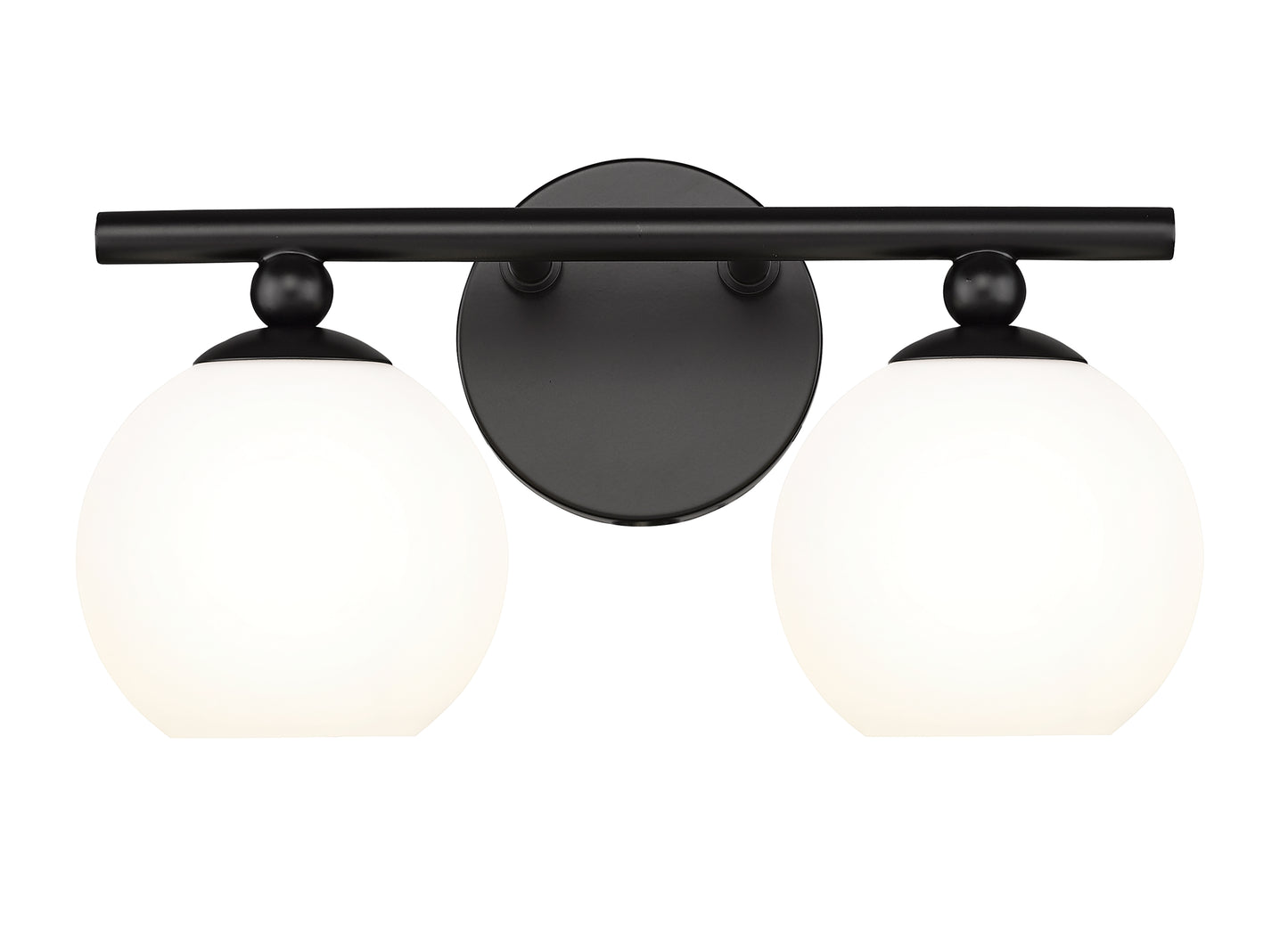 1100-2V-MB - Neoma 2 Light 14" Vanity - Matte Black