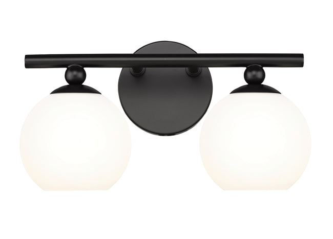 1100-2V-MB - Neoma 2 Light 14" Vanity - Matte Black