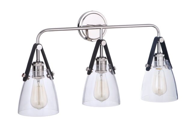 51303-PLN - Hagen 3 Light 26" Wide Vanity Light - Polished Nickel