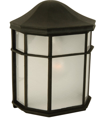 Z103-TB - Cast 1 Light 9.5" High Outdoor Pocket Sconce - Textured Black