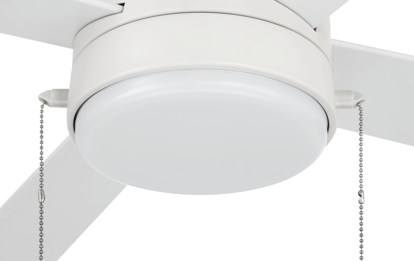 OMCY52W4-PC - Outdoor McCoy 52 4 Blade with Pull Chains 52" 4 Blade Indoor Outdoor Ceiling Fan with Light Kit - White