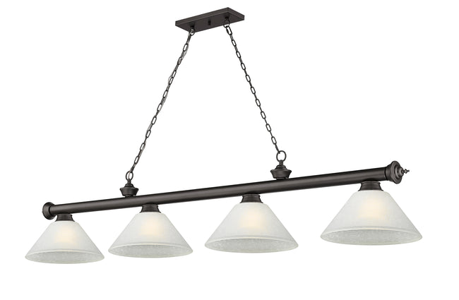 2306-4BRZ-AWL14 - Cordon 4 Light 81" Billiard - Bronze