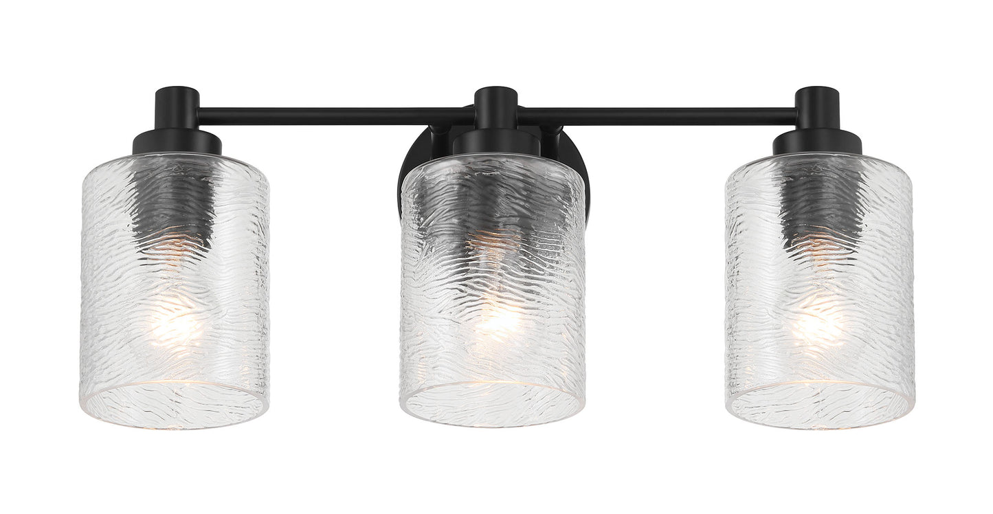 60203-FB - Lyndsey 3 Light 20" Wide Vanity Light - Flat Black