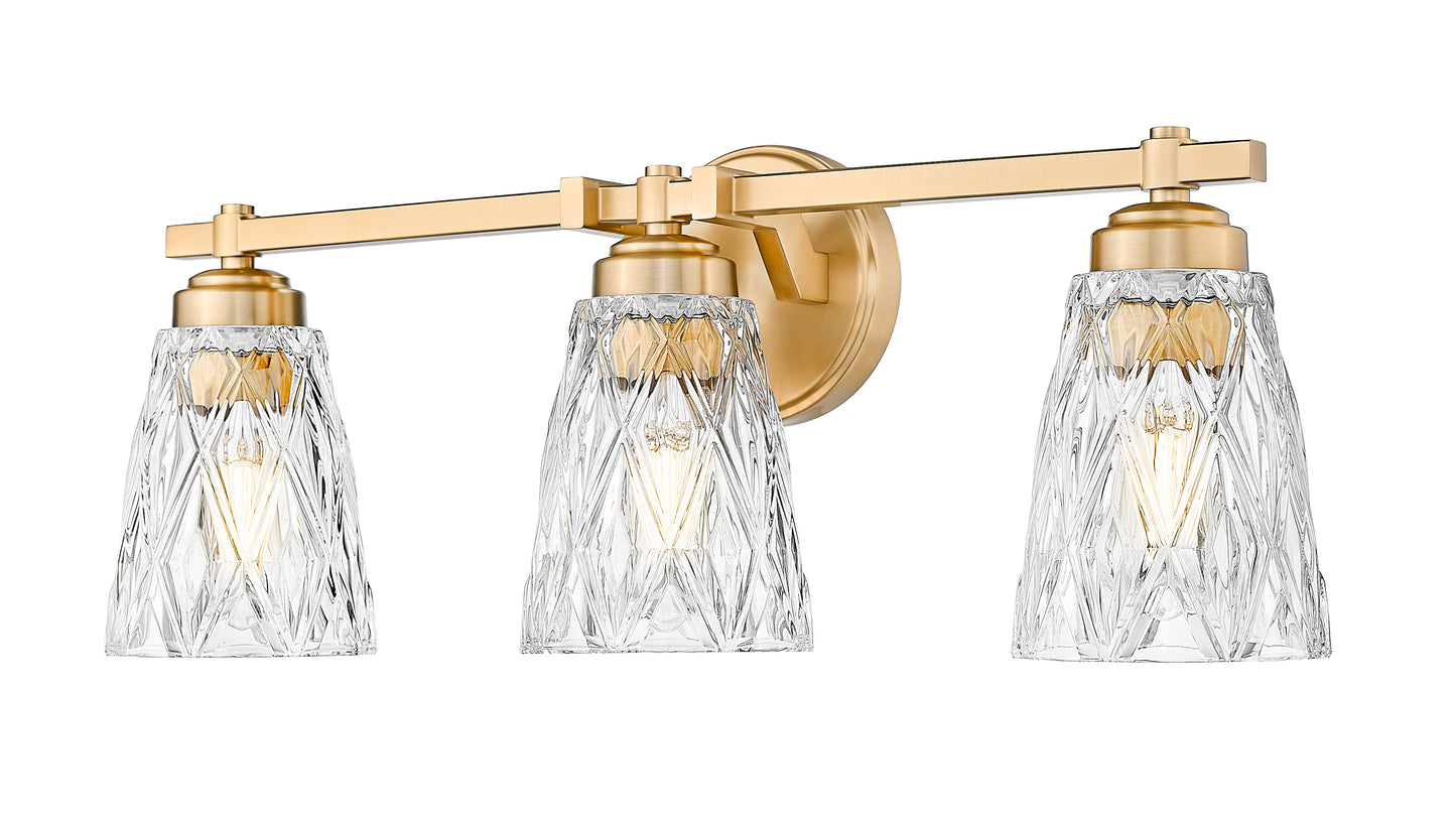 1960-3V-MGLD - Andree 3 Light 24" Vanity - Modern Gold
