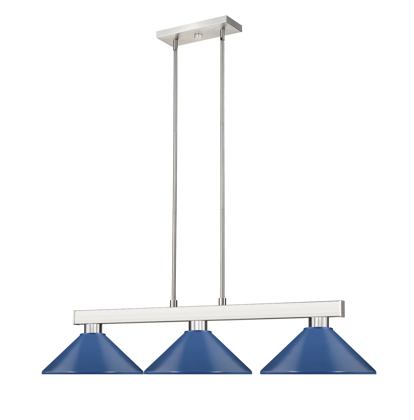152BN-MNB - Cobalt 3 Light 46" Billiard - Brushed Nickel
