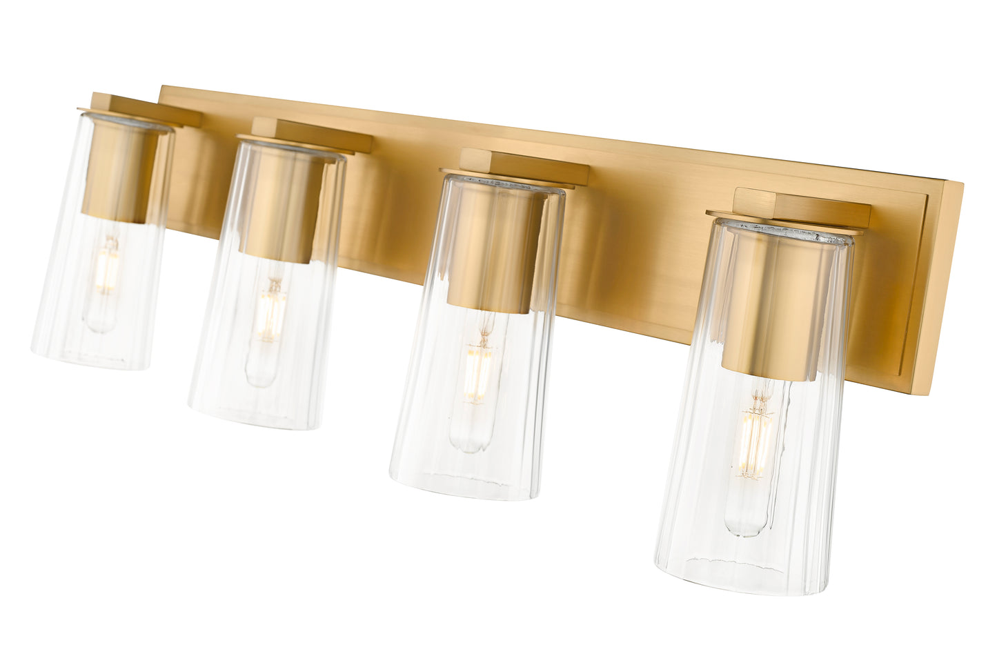 826-4V-MGLD - Titus 4 Light 32" Vanity - Modern Gold