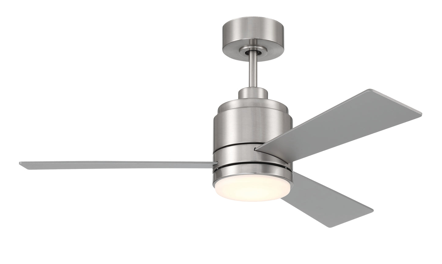 MCY42BNK3 - McCoy 42 3 Blade 42" 3 Blade Ceiling Fan with Light Kit - Brushed Nickel