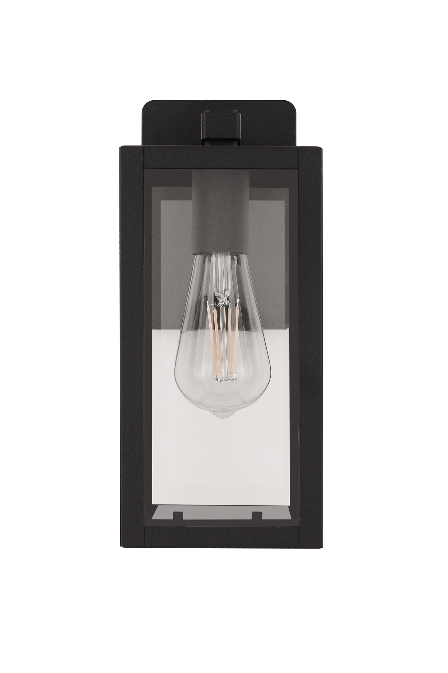 ZA7104-TB - Harris 1 Light 12.13" High Outdoor Wall Lantern - Textured Black
