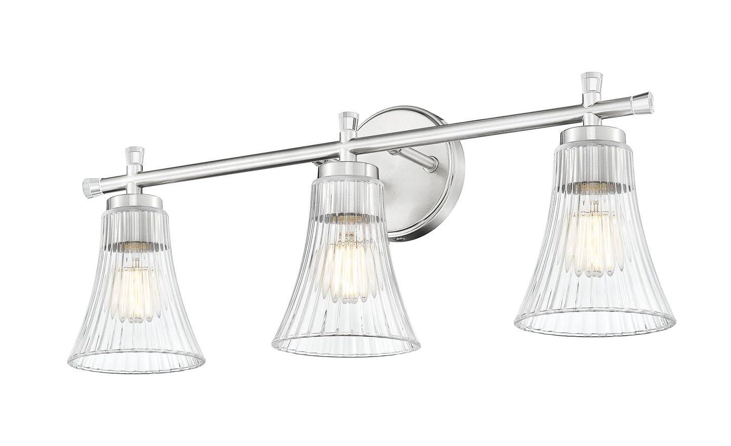 7519-3V-BN - Belle 3 Light 24" Vanity - Brushed Nickel