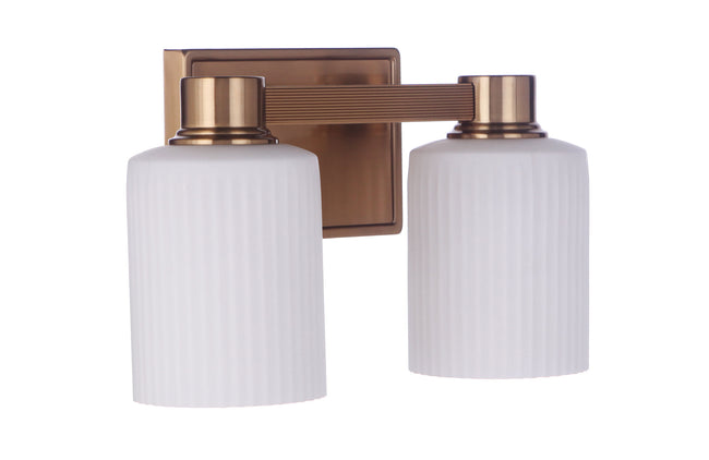 12912SB2 - Bretton 2 Light 12.38" Wide Vanity Light - Satin Brass