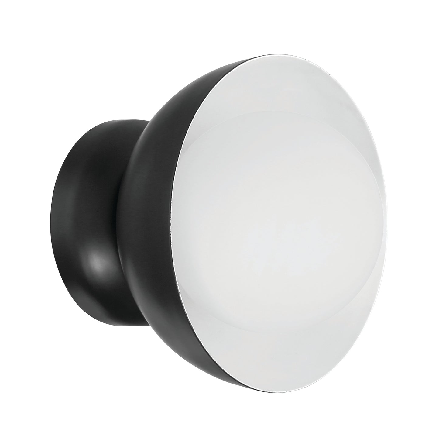59161-FB - Ventura Dome 1 Light 7.63" High Wall Sconce - Flat Black