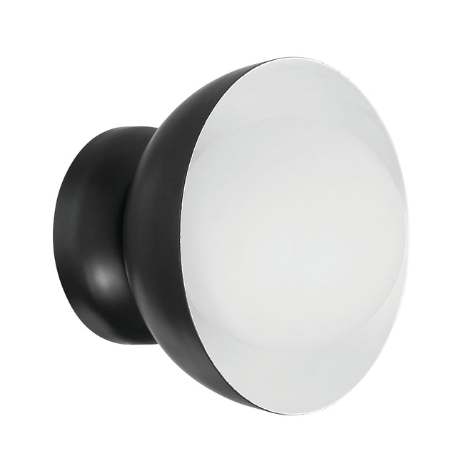 59161-FB - Ventura Dome 1 Light 7.63" High Wall Sconce - Flat Black