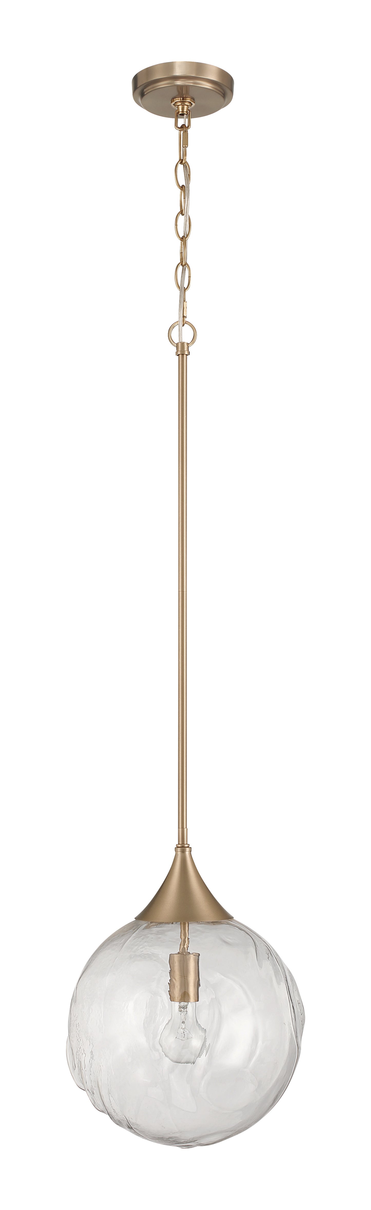 61292-CPZ - Reflection 1 Light 12" Wide Pendant - Premium Bronze