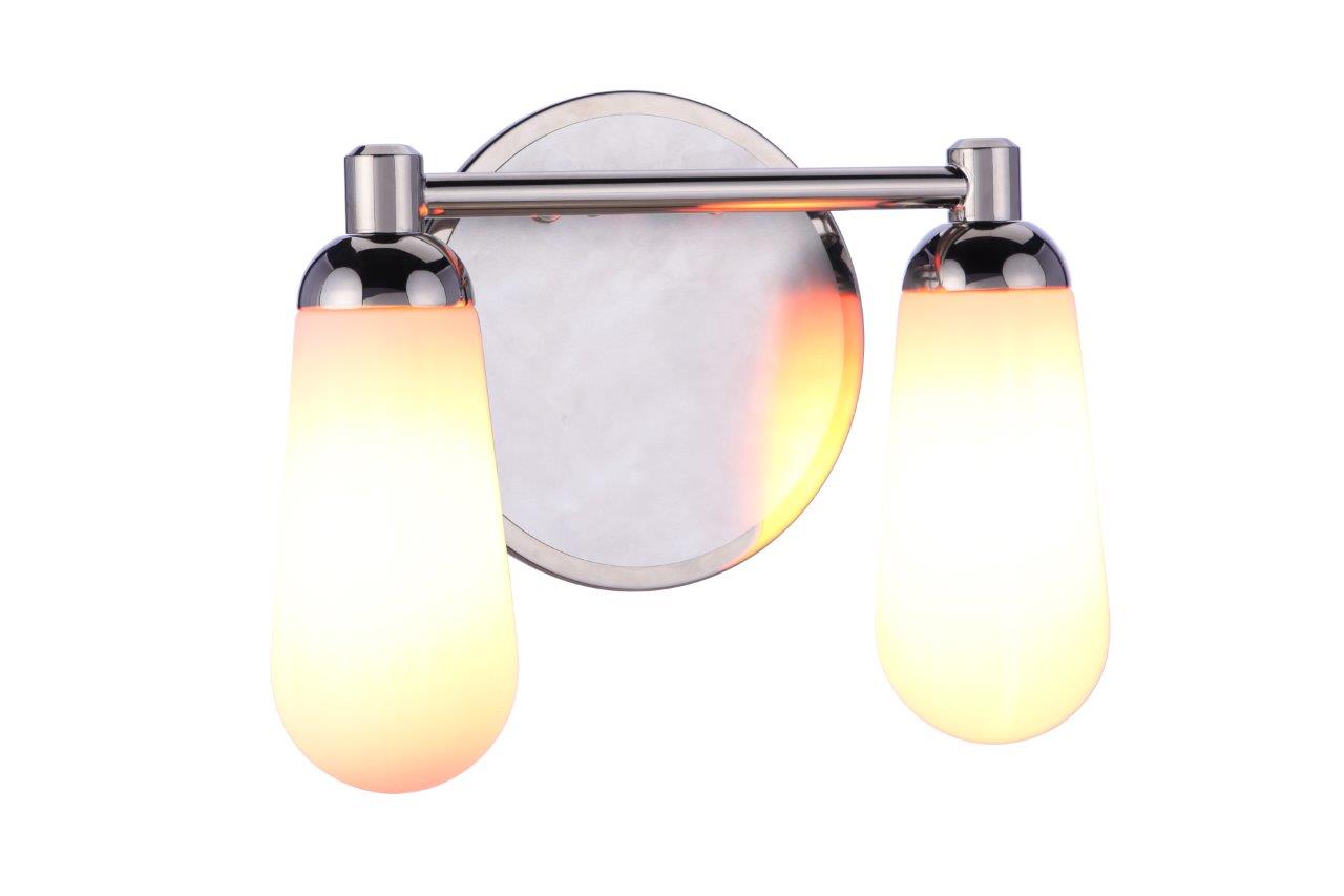 13112BNKPLN2 - Riggs 2 Light 12.38" Wide Vanity Light - Brushed Polished Nickel / Polished Nickel