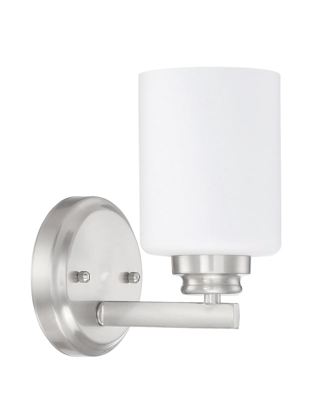 50501-BNK-WG - Bolden 1 Light 8.5" High Wall Sconce - Brushed Nickel