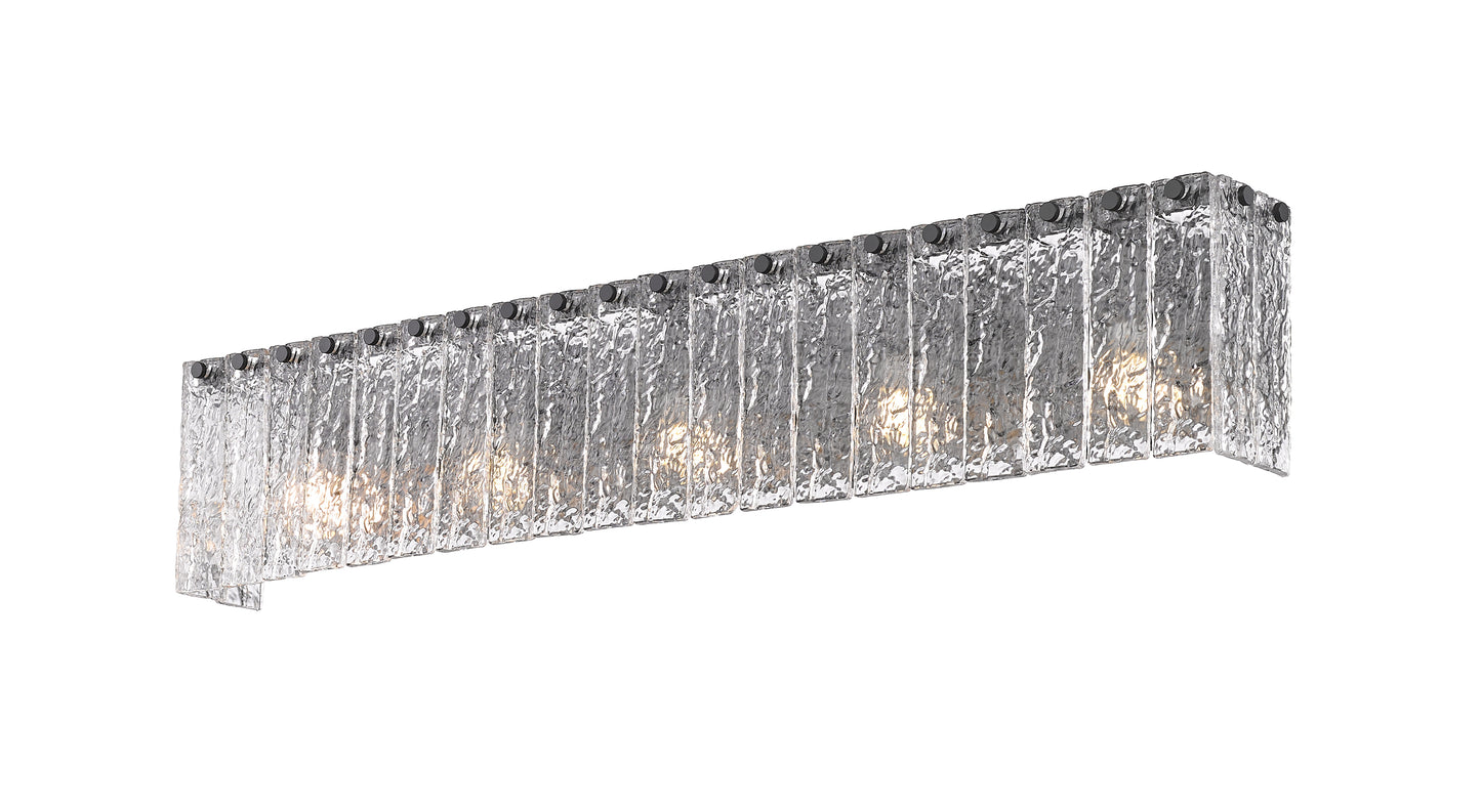 1943-5V-MB - Glacier 5 Light 37" Vanity - Matte Black