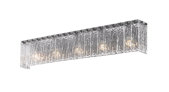 1943-5V-MB - Glacier 5 Light 37" Vanity - Matte Black