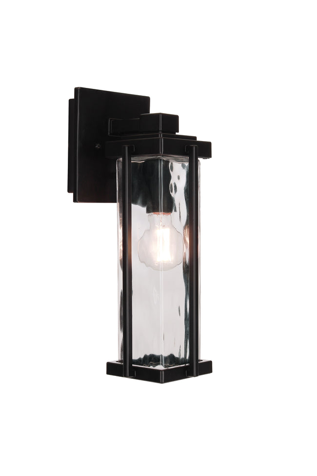 Z2604-MN - Pyrmont 1 Light 14.63" High Outdoor Wall Lantern - Midnight