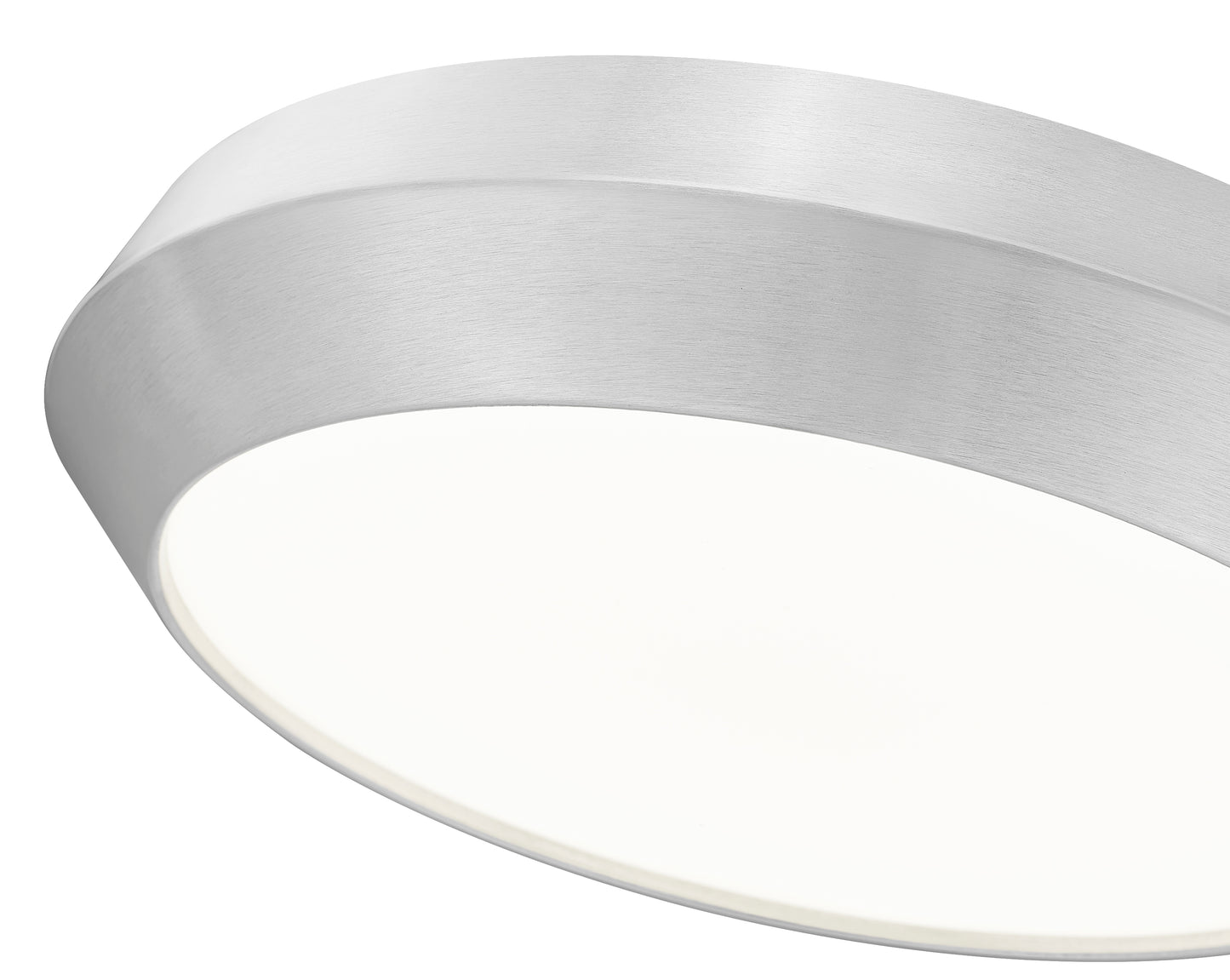 7701F16-BN-LED - Quasars 1 Light Flush 16" Mount - Brushed Nickel